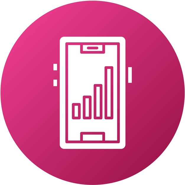 Vector Design Signal Cellular 4 Bar Icon Stijl