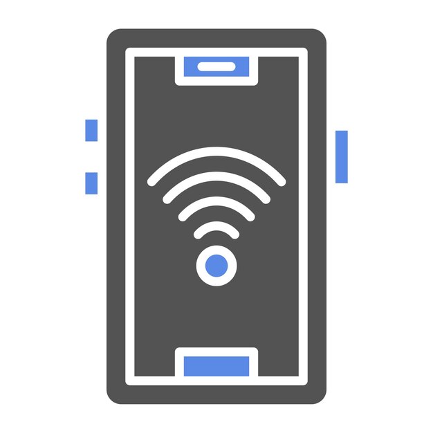 Vector Design Signal Wifi 4 Bar Icon Stijl