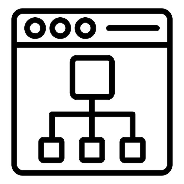 Vector Design Sitemap Icon Style