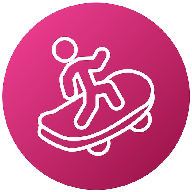 Vector vector design skateboarding jump icon style