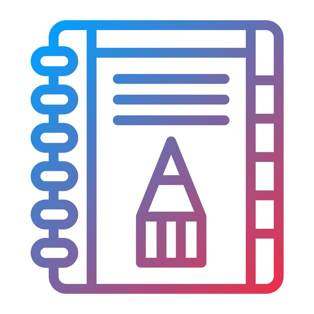 Vector Design Sketchbook Icon Style
