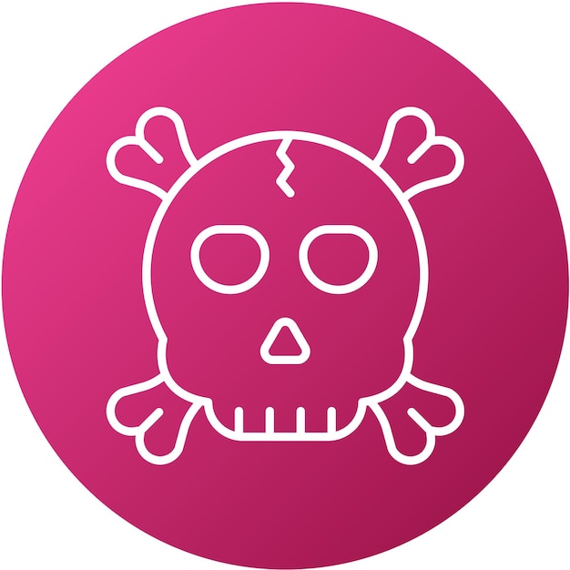 Vector Design Skull Icon Style