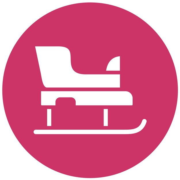 Vector Design Sled Icon Style