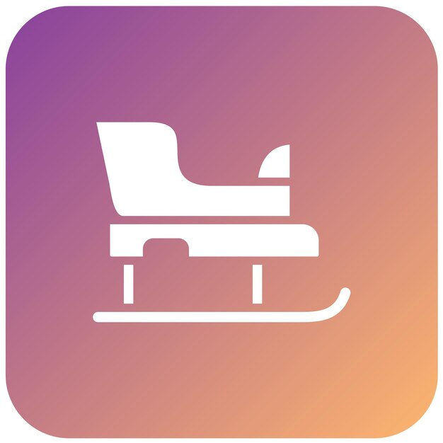 Vector Design Sled Icon Style