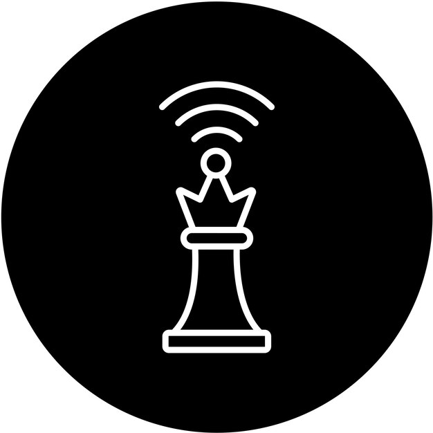 Vector vector design smart chess icon style