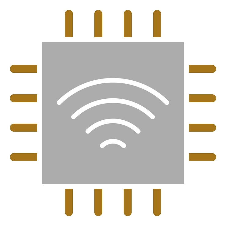Vector vector design smart chip icon style