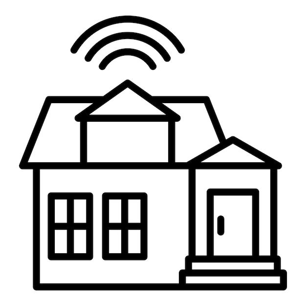 Vector Design Smart House Icon Stijl