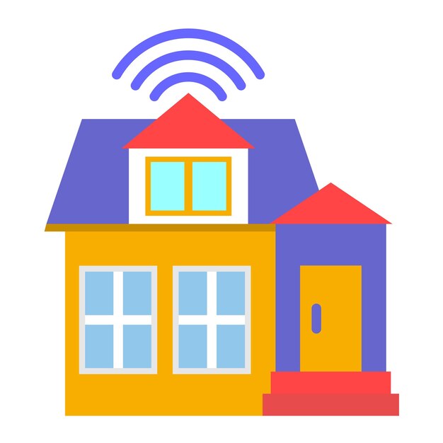 Vector Design Smart House Icon Stijl