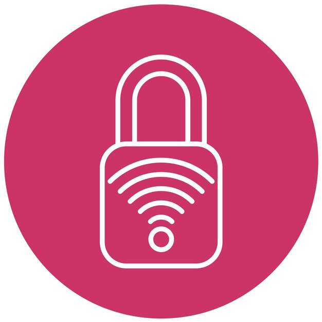 Vector Design Smart Lock Icon Style