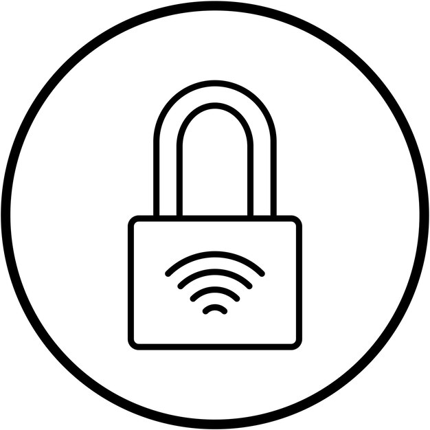 Vector vector design smart lock icon style