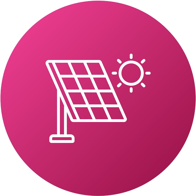 Vector Design Smart Solar Panel Icon Style