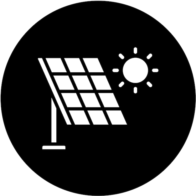 Vector Design Smart Solar Panel Icon Style