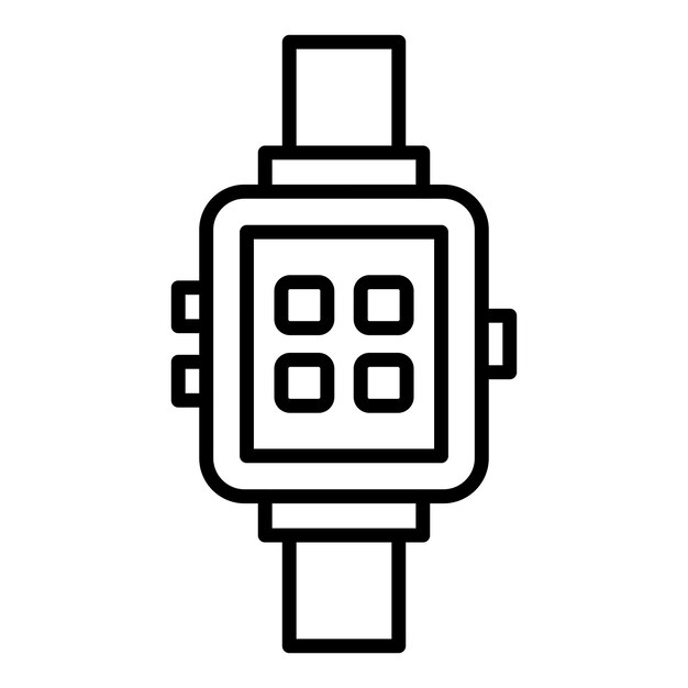 Vector Design Smart Watch Icon Style