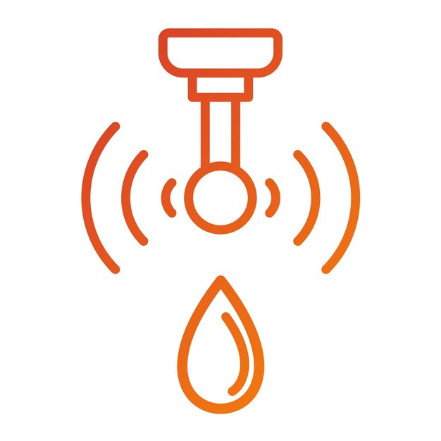 Vector Design Smart Water Sensor Icon Stijl