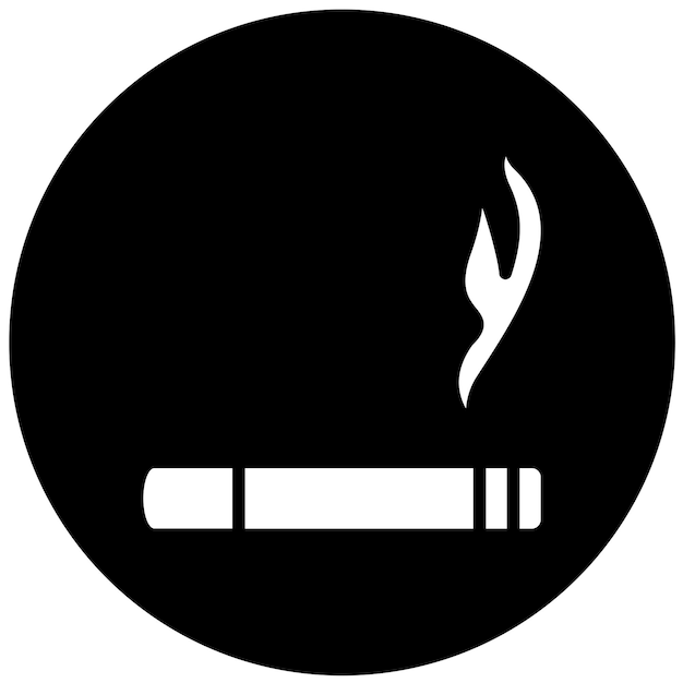 Vector vector design smoking icon style