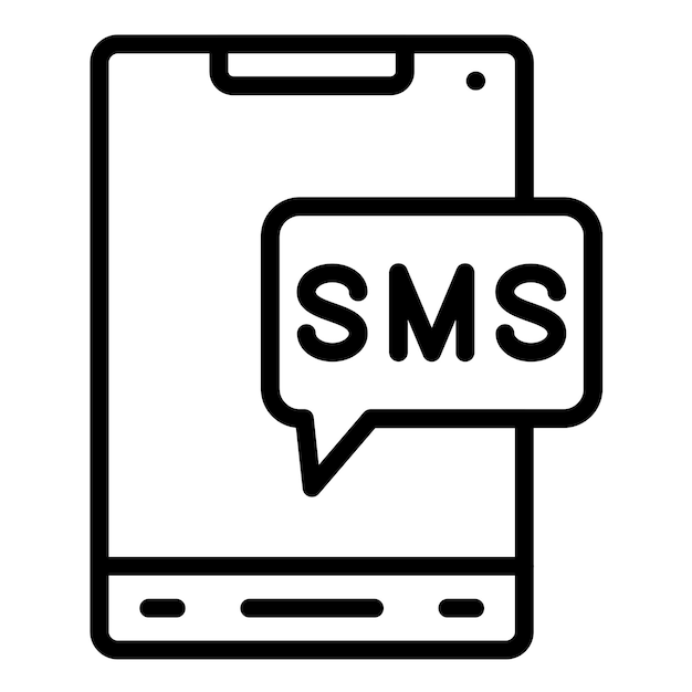 Vector vector design sms icon style