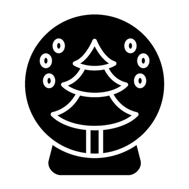 Vector Design Snow Globe Icon Style