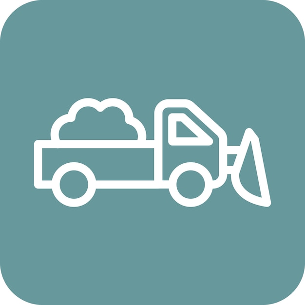 Vector vector design snowplow icon style