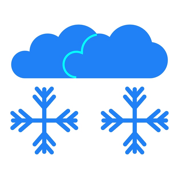 Vector Design Snowstorm Icon Style