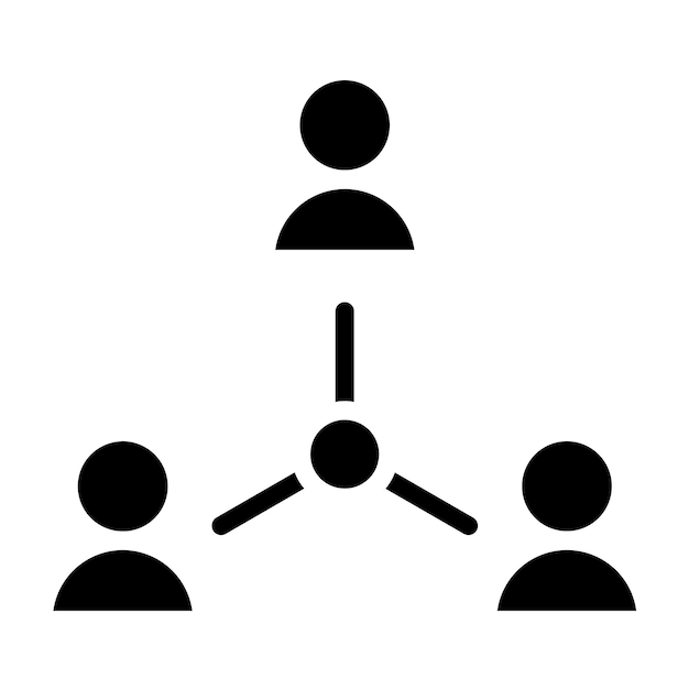 Vector Design Sociology Network Icon Style