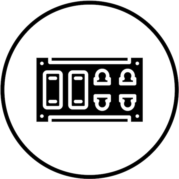 터 디자인 소켓 아이콘 스타일