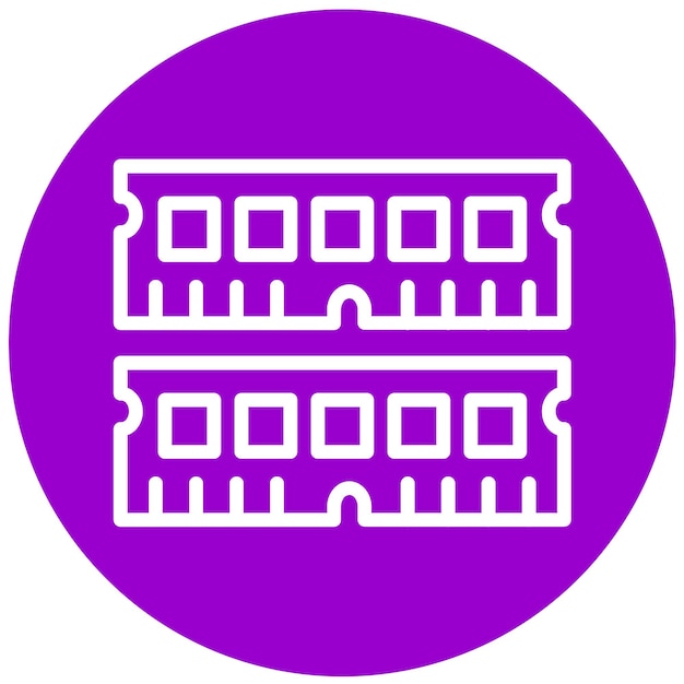 Vector Design SODIMM Slot Icon Stijl