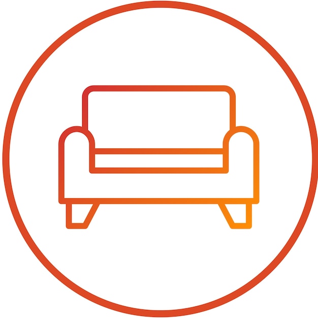 Vector Design Sofa Icon Style