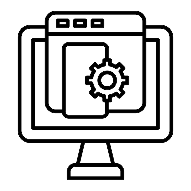 Vector Design Software Development Icon Style