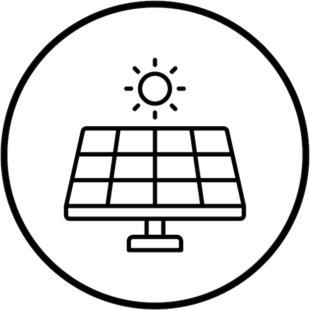 Vector vector design solar panel icon style