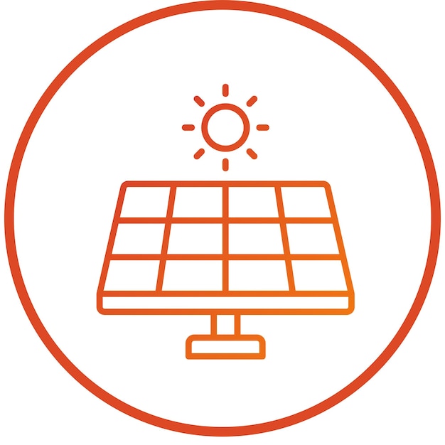 Vector Design Solar Panel Icon Style