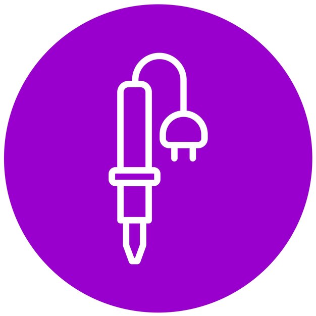 Vector Design Soldering Iron Icon Style