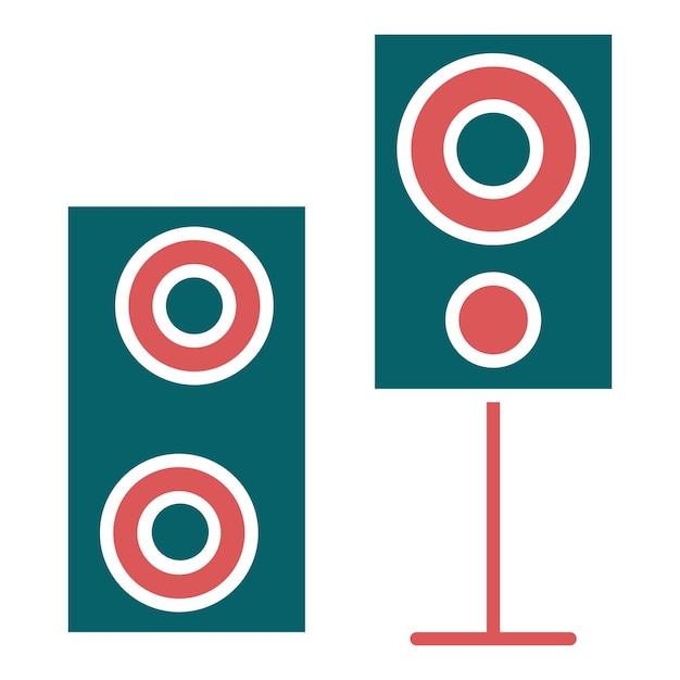 Vector vector design sound system icon style