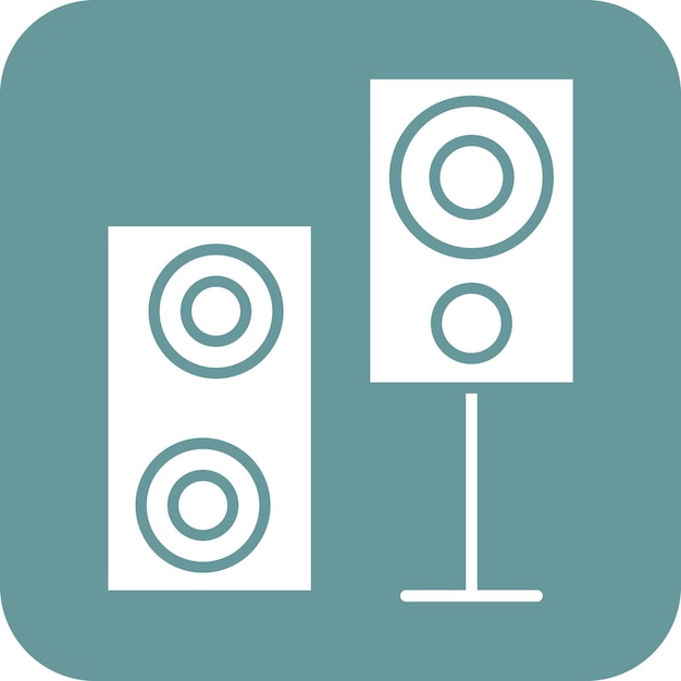 Vector vector design sound system icon style