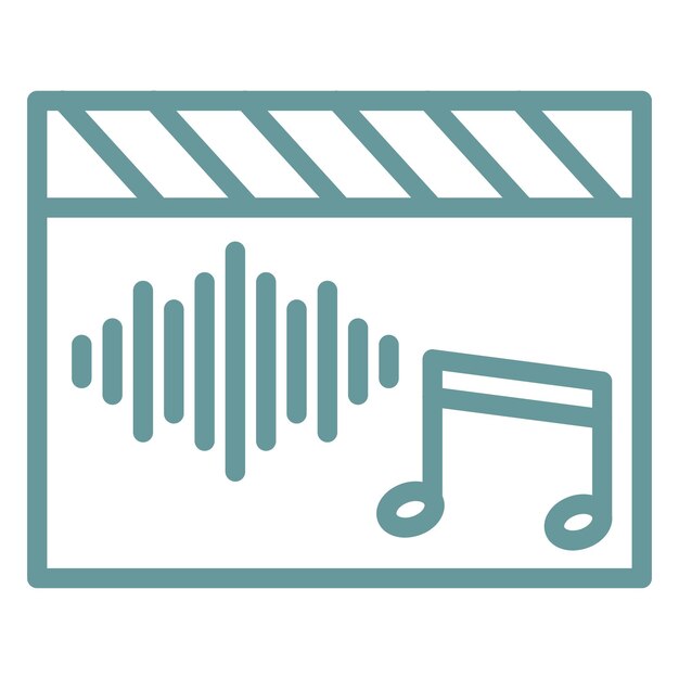 Vector Design Soundtrack Icon Style