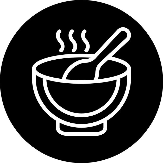 Vector Design Soup Icon Stijl