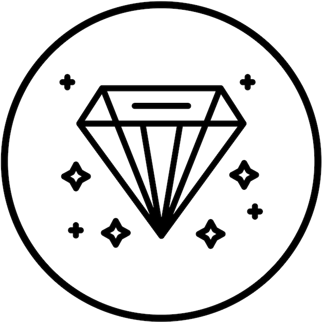 ベクトル vector design sparkling diamond icon style