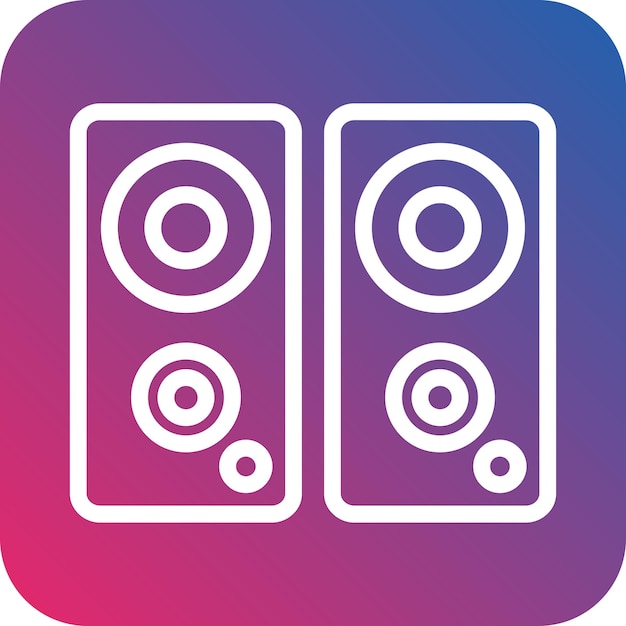 Vector Design Speakers Icon Style