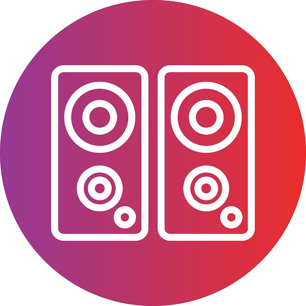 Vector Design Speakers Icon Style