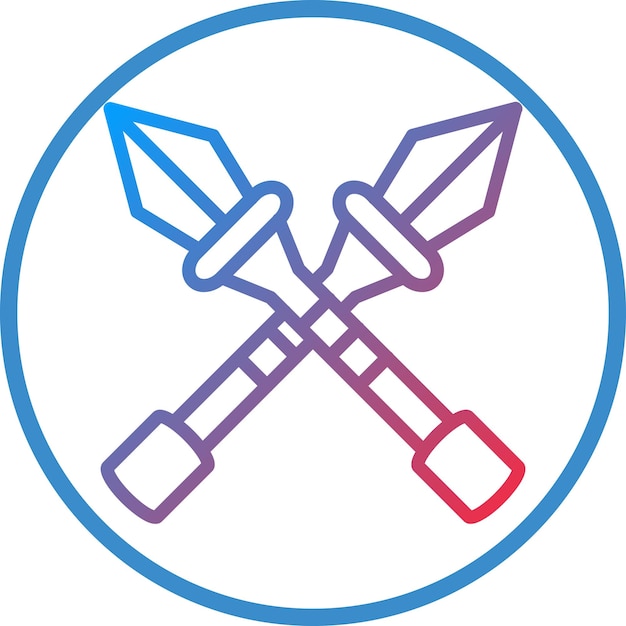 Vector vector design spear icon style