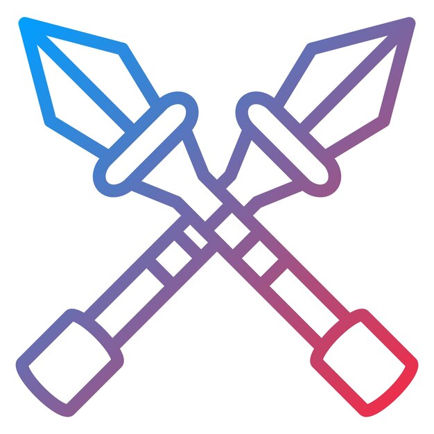 Vector design spear icon style