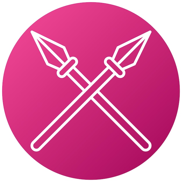 Vector Design Spear Icon Style