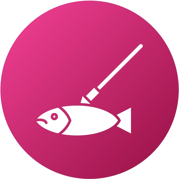 Vector vector design spearfishing icon style