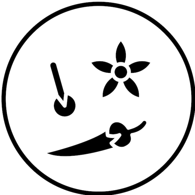 Vector Design Spice Showcase Icon Stijl