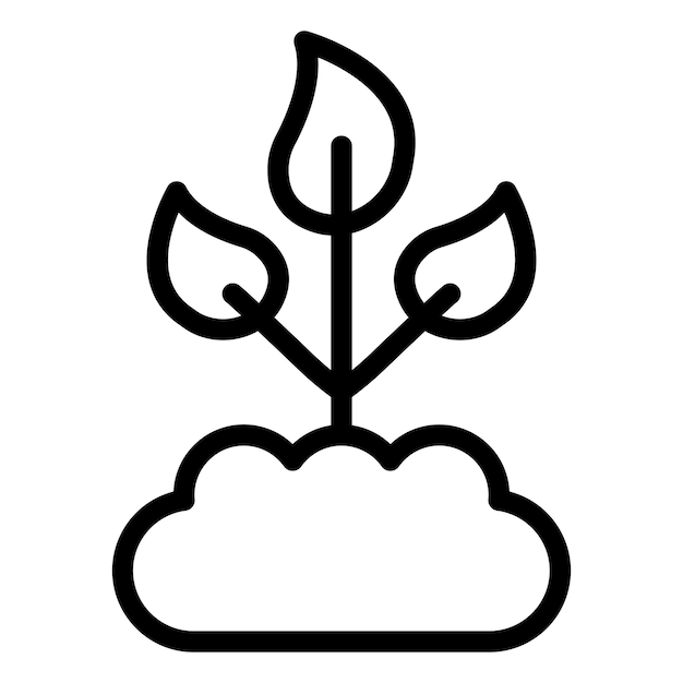 Векторный дизайн Sprout Icon Style