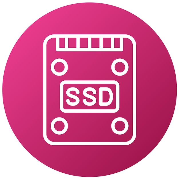 Vector design ssd icon style