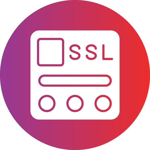 Векторный дизайн SSL файла стиля иконки