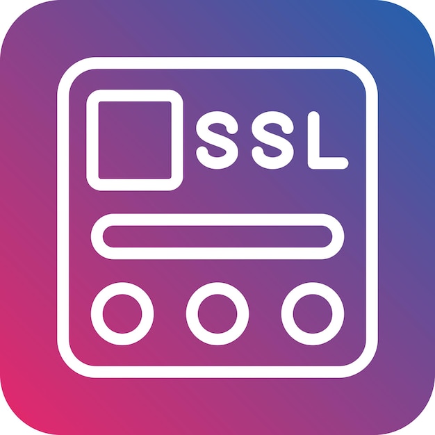 Vector vector design ssl file icon style