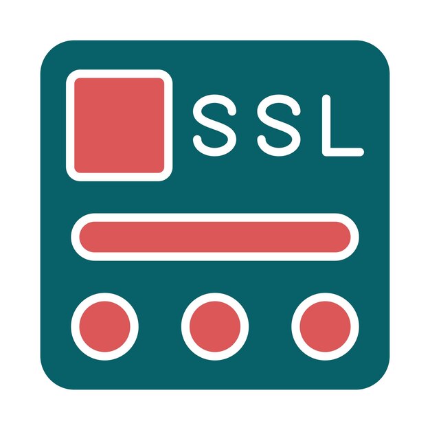 Vector vector design ssl file icon style