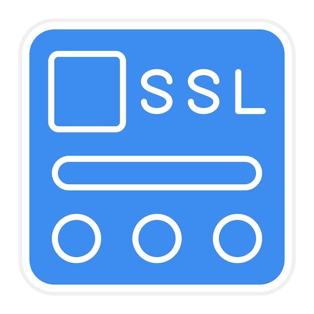 Vector design ssl file icon style