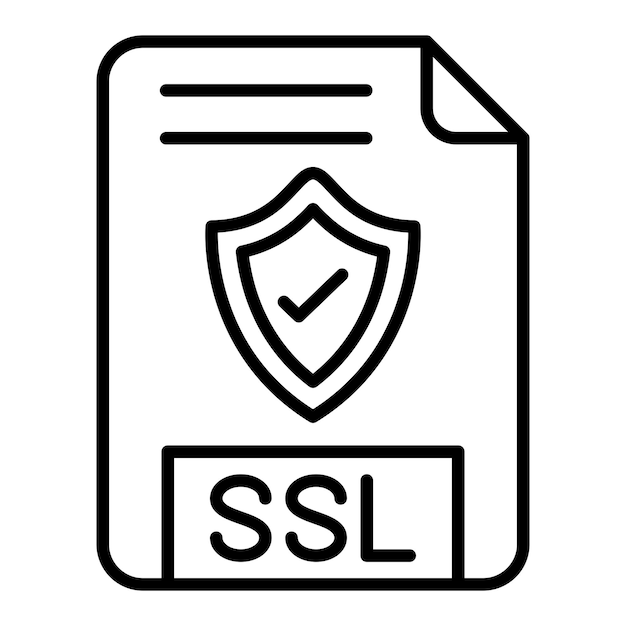 Vector Design SSL File Icon Style